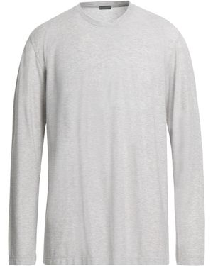 Tシャツ・カットソー ZANONE FW25 Light wool T-shirt (815234ZM232 Z0542) Zanone Light Wool T-Shirt - Blue - Men | 815234ZM232Z0542