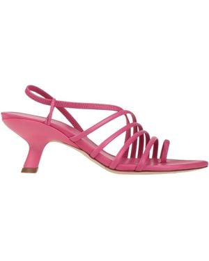 Vic Matié Fuchsia Thong Sandal Leather - Pink
