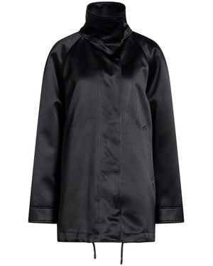 Covert Overcoat & Trench Coat Polyester - Black