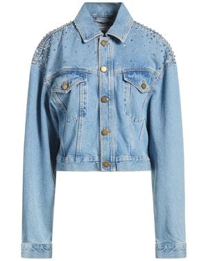 Alessandra Rich Denim Outerwear Cotton - Blue