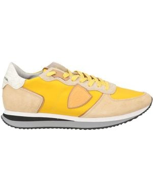 Philippe Model Sneakers Leather, Textile Fibers - Yellow