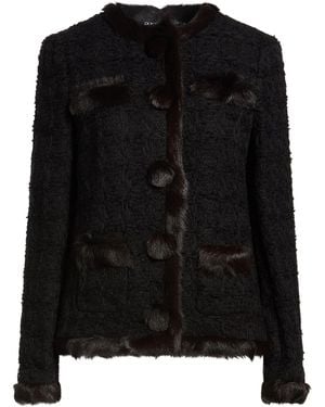 Dolce & Gabbana Jacket Polyamide, Viscose, Acrylic, Cotton - Black