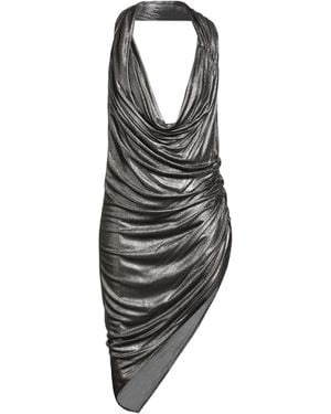 Atlein Midi-Kleid - Grau