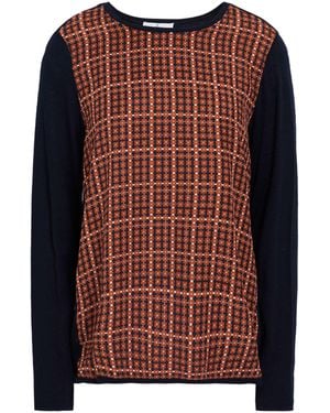 Whyci Midnight Top Wool, Nylon, Silk - Brown