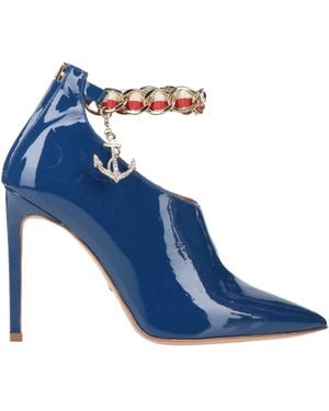 Elisabetta Franchi Botines de caña alta - Azul