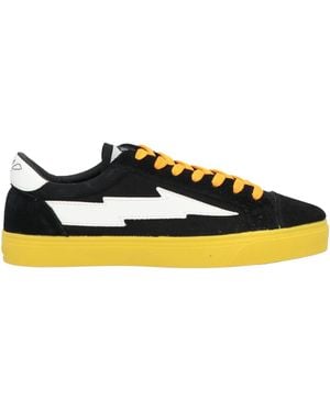 Sanyako Sneakers Leather, Textile Fibers - Yellow
