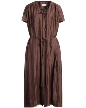 Aeron Midi Dress - Brown