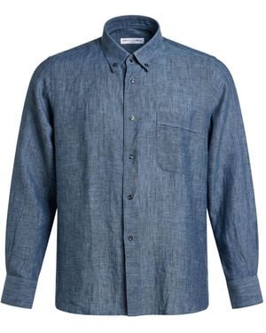 Xacus Shirt Linen - Blue