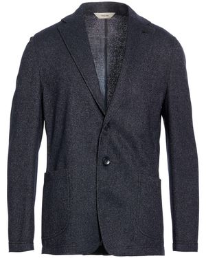 Paoloni Midnight Blazer Wool, Polyester, Polyamide - Blue
