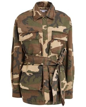 GOOD AMERICAN Military Jacket Cotton, Recycled Cotton, Elastane - Green