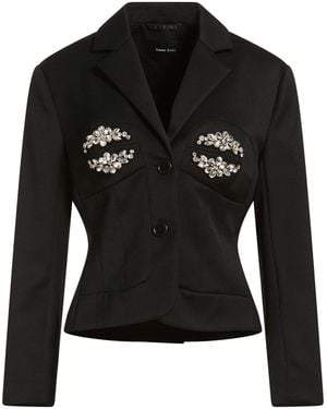 Simone Rocha Blazer Polyester, Virgin Wool - Black