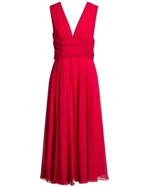 ATELIER LEGORA Midi Dress Viscose, Polyamide, Polyester - Red