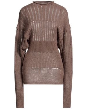 Rick Owens Cuello Alto - Marrón