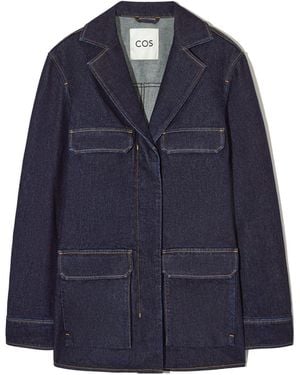 COS Utility-style Denim Jacket - Blue