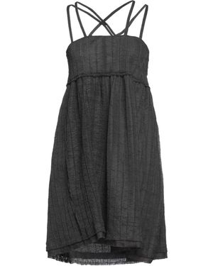 Ame Mini Dress Polyester, Cotton, Linen, Elastane - Black