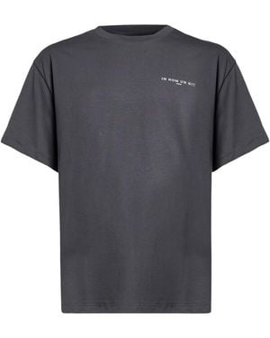 ih nom uh nit Charcoal T-Shirt Cotton - Grey
