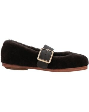 Paloma Barceló Ballet Flats Leather - Black