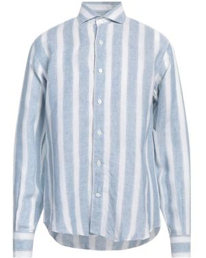 Eleventy Shirt Linen - Blue