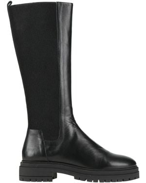Bobbies Boot Calfskin, Textile Fibers - Black