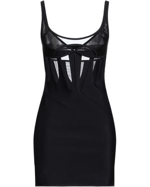 Mugler Mini Dress Polyamide, Elastane - Black