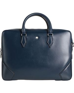 Montblanc Handbag Leather - Blue