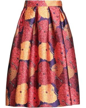 ALESSANDRO ENRIQUEZ Midi Skirt Polyester - Red