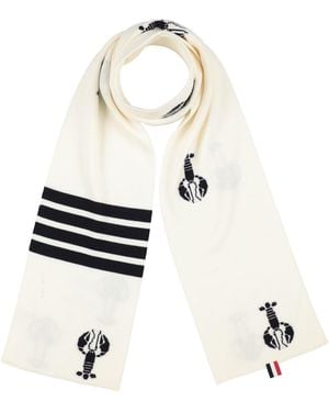 Thom Browne Bufanda - Blanco
