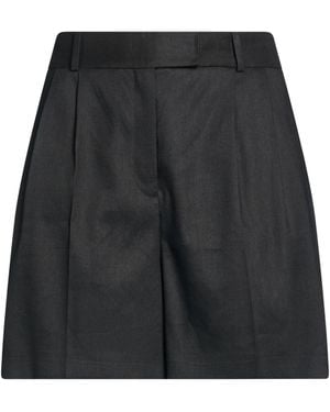 HUGO Shorts & Bermuda Shorts Linen, Polyester, Viscose, Elastane - Black