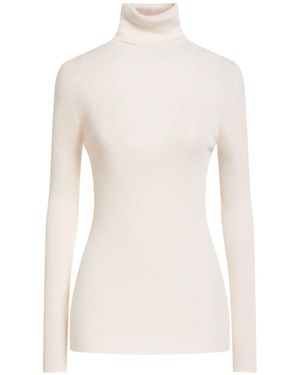 Majestic Filatures Ivory Turtleneck Merino Wool - White