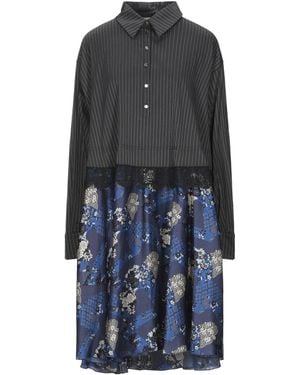Faith Connexion Midi Dress Cotton, Polyester, Acetate - Gray