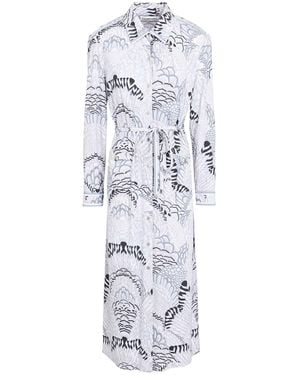 Leonard Paris Light Midi Dress Polyamide - White