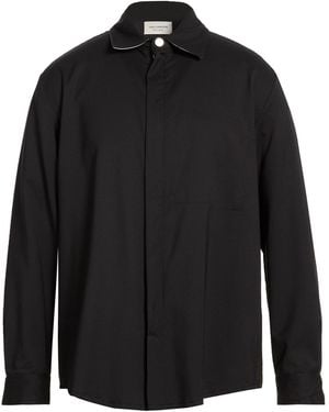 Yes London Shirt Virgin Wool, Polyester, Elastane - Black