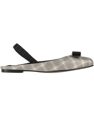 Ferragamo Ballet Flats - Metallic