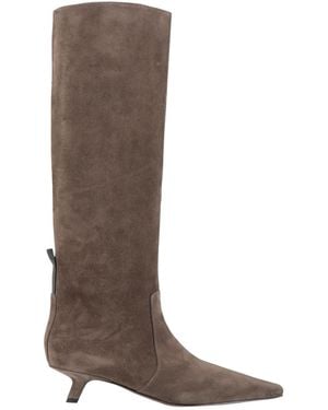 Brunello Cucinelli Khaki Boot Leather - Brown