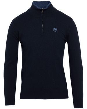 North Sails Midnight Jumper Polyamide, Viscose, Wool, Cashmere - Blue