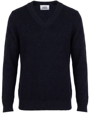 Alpha Studio Pullover - Blu