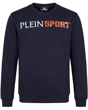 Philipp Plein Midnight Sweatshirt Cotton - Blue