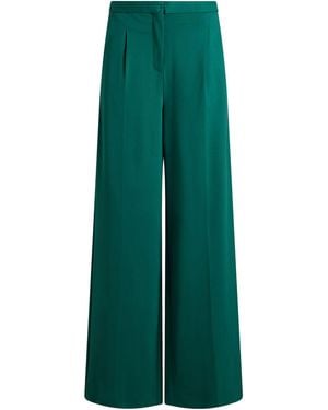 Semicouture Dark Trousers Viscose, Polyamide, Elastane - Green