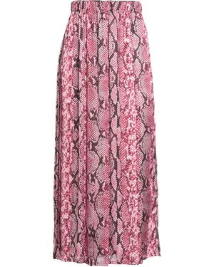 Pink Memories Maxi Skirt - Red
