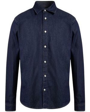 Jack & Jones Premium Denim Shirt Cotton, Elastane - Blue