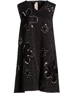 Marni Mini Dress Acetate, Silk - Black