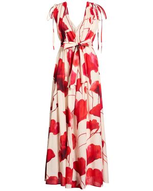 SOLOTRE Maxi Dress Cotton - Red