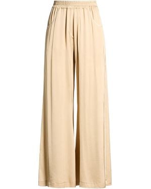 Akep Pants Viscose, Cotton, Metal Fiber, Polyamide - Natural