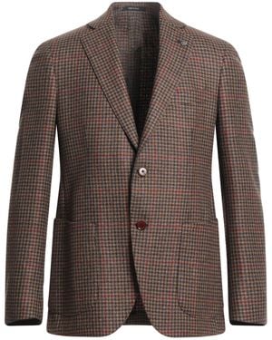 Angelo Nardelli Blazer Virgin Wool, Cashmere - Brown