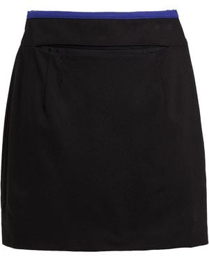 Chiara Ferragni Mini Skirt Viscose, Polyamide, Elastane - Black