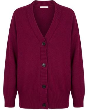 ViCOLO Cardigan Viscose, Polyamide, Wool, Cashmere - Purple