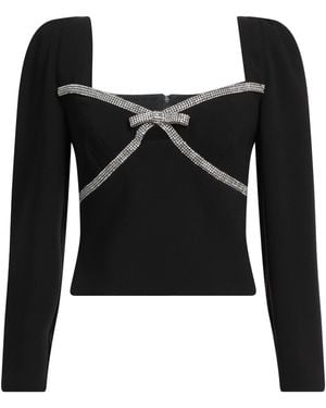Self-Portrait Top - Black