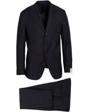 Caruso Midnight Suit Wool - Blue