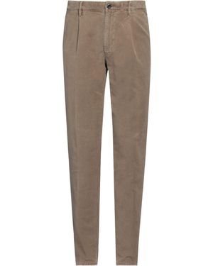 Incotex Slacks By Slowear Khaki Trousers Cotton, Elastane - Grey