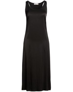 Manila Grace Midi Dress Viscose, Elastane - Black